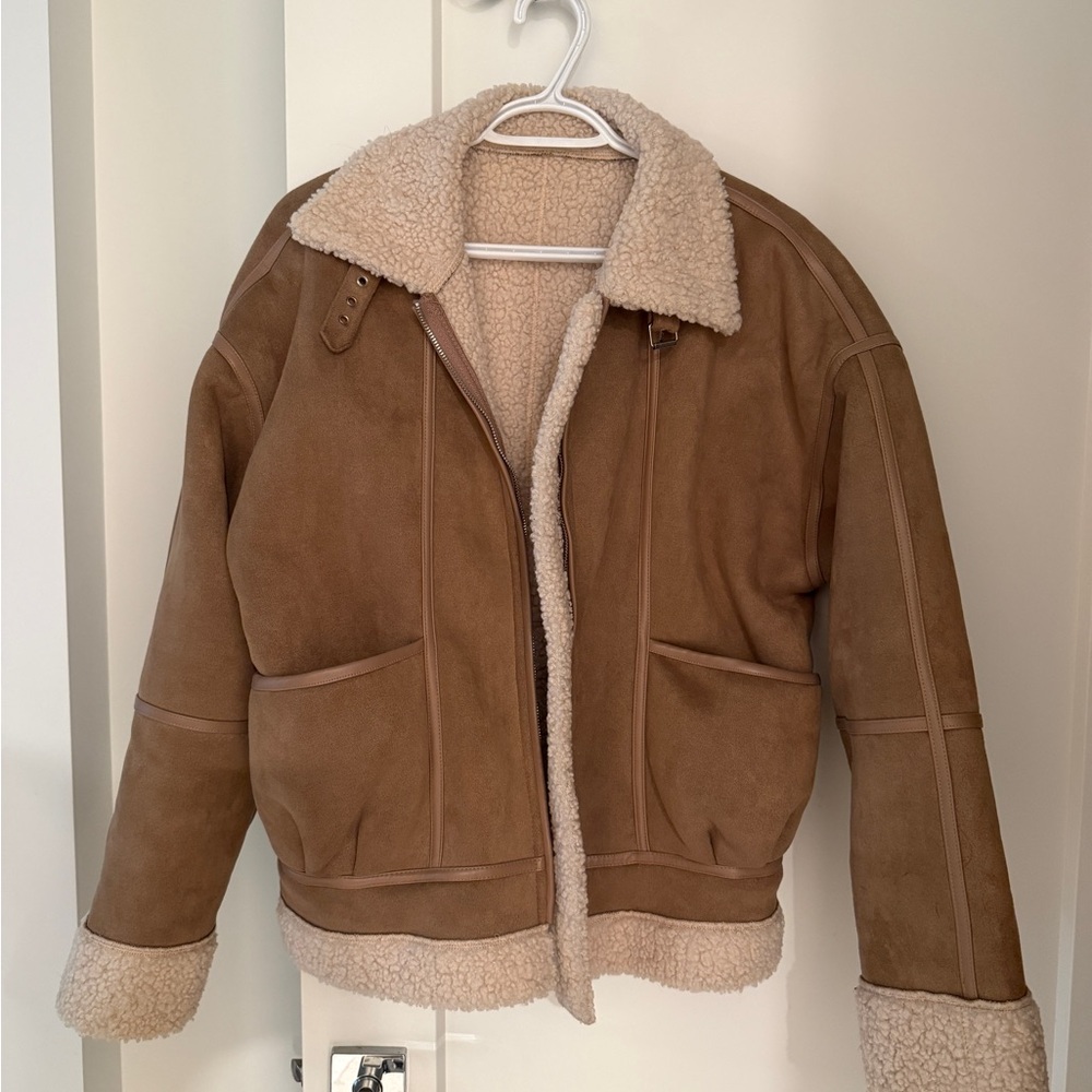 Tan Shearling Jacket
